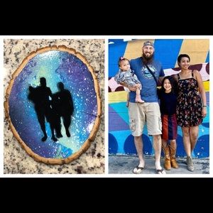 Custom 7-10” Image Wood Plate Hanging